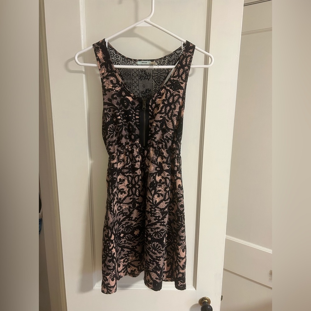 Kimchi Blue Black and Pink Lace Dress